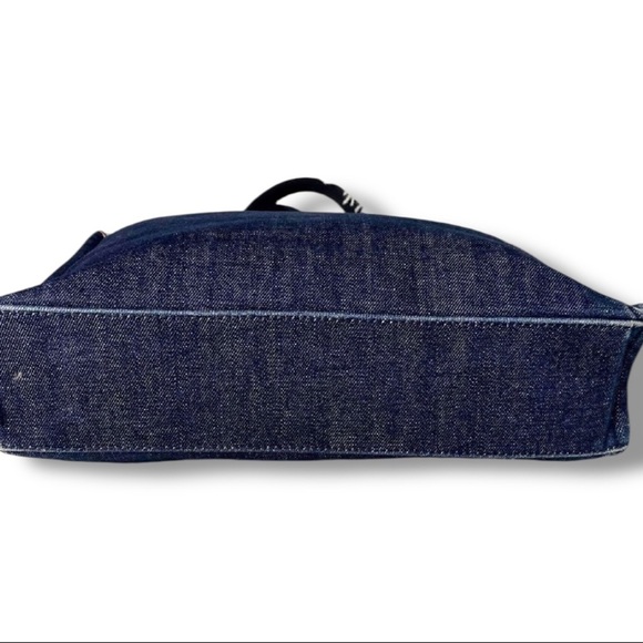 Burberry Blue Label Denim Tote Bag with Nova Check Interior
